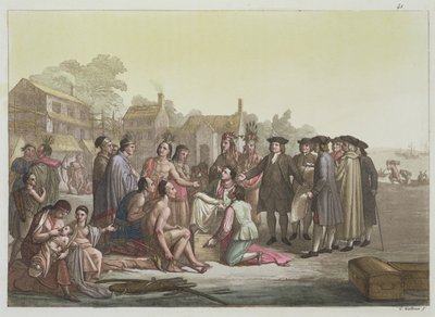 William Penn Negotiating the Treaty Leading to the Foundation of Pennsylvania, from 